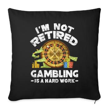Casino - Sofa pillowcase 17,3'' x 17,3'' (45 x 45 cm) - black - Front
