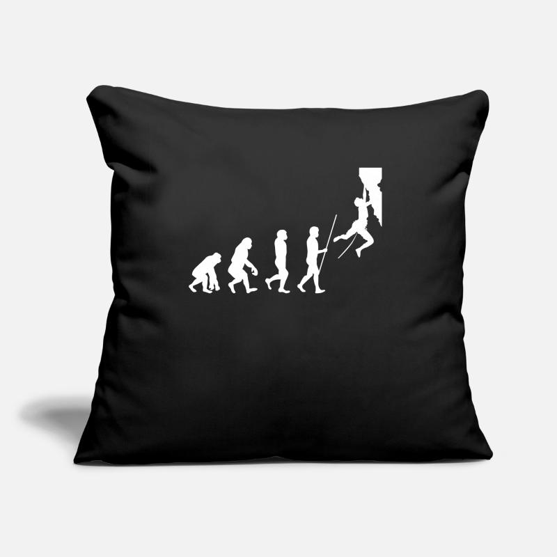 Evolution de l'escalade Housse de coussin décorative 45 x 45 cm