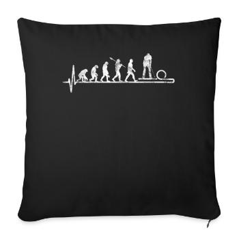 miniature golf - Sofa pillowcase 17,3'' x 17,3'' (45 x 45 cm) - black - Front