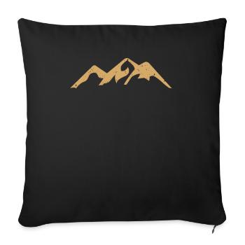 grimper - Housse de coussin décorative 45 x 45 cm - noir - Devant