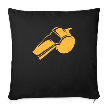 referee - Sofa pillowcase 17,3'' x 17,3'' (45 x 45 cm) - black - Front