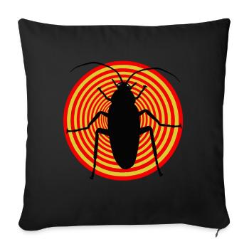 Insect insects cockroach vermin vermin disgust - Sofa pillowcase 17,3'' x 17,3'' (45 x 45 cm) - black - Front