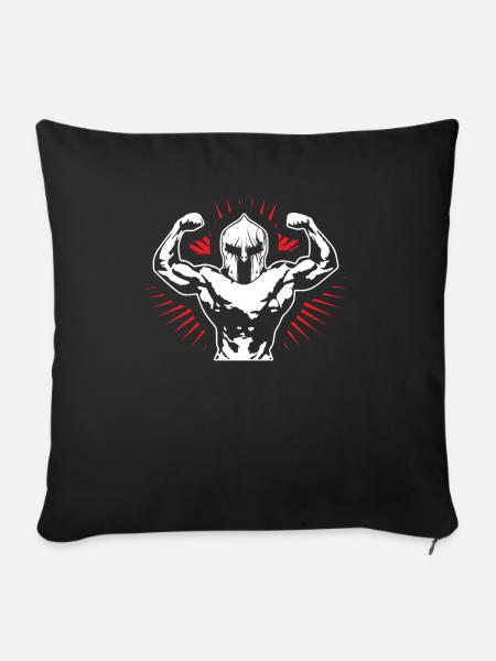 Fitness - Sofakissenbezug 45 x 45 cm - Schwarz