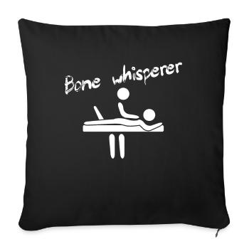 Physiotherapist Humorous Gift Saying Funny - Sofa pillowcase 17,3'' x 17,3'' (45 x 45 cm) - black - Front