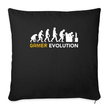 Gamer Evolution - Sofakissenbezug 45 x 45 cm - Schwarz - Vorne