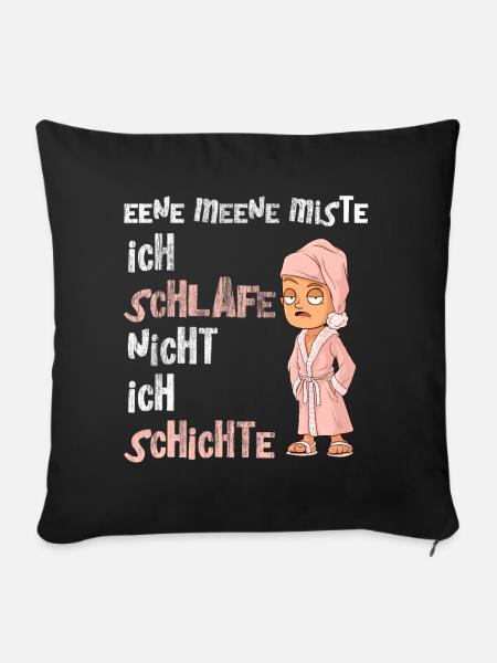 Altenpfleger - Pflege - Sofakissenbezug 45 x 45 cm - Schwarz