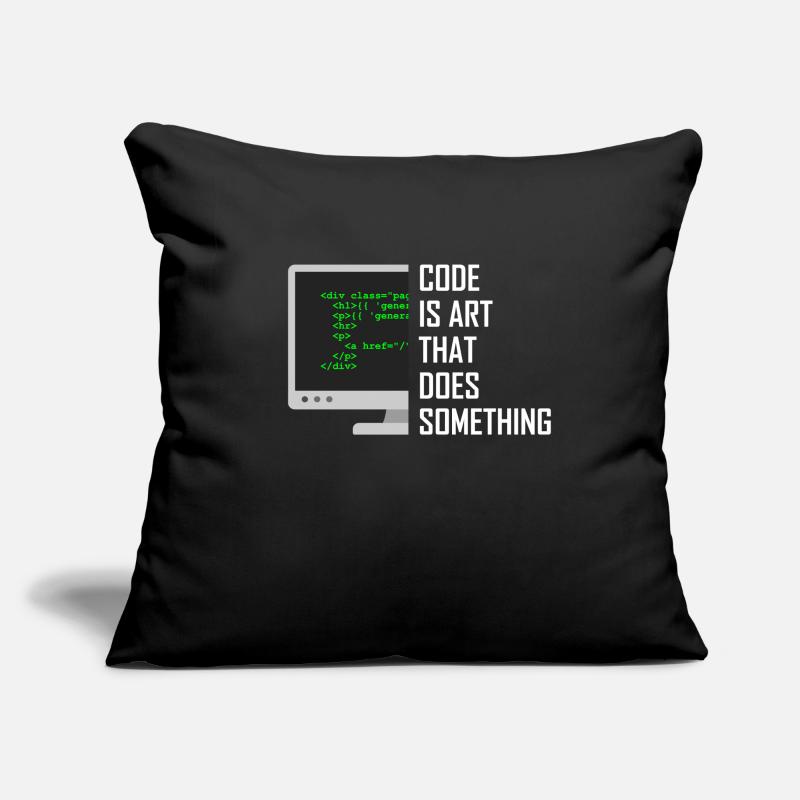 Cadeau de programmeur informatique Housse de coussin décorative 45 x 45 cm
