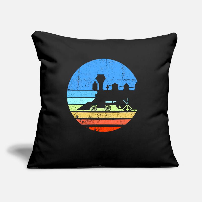 Zug Eisenbahn Eisenbahner forme les conducteurs Housse de coussin décorative 45 x 45 cm