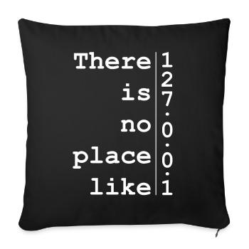 Développeur informatique - Housse de coussin décorative 45 x 45 cm - noir - Devant