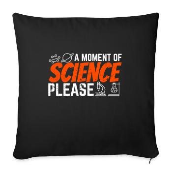Science science scientist - Sofa pillowcase 17,3'' x 17,3'' (45 x 45 cm) - black - Front
