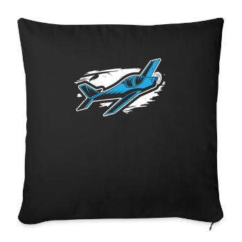 Vol modèle - Housse de coussin décorative 45 x 45 cm - noir - Devant