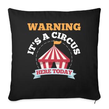Circus - Sofa pillowcase 17,3'' x 17,3'' (45 x 45 cm) - black - Front