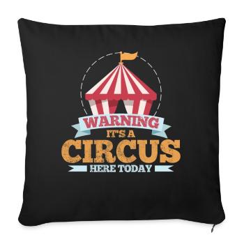 Circus - Sofa pillowcase 17,3'' x 17,3'' (45 x 45 cm) - black - Front