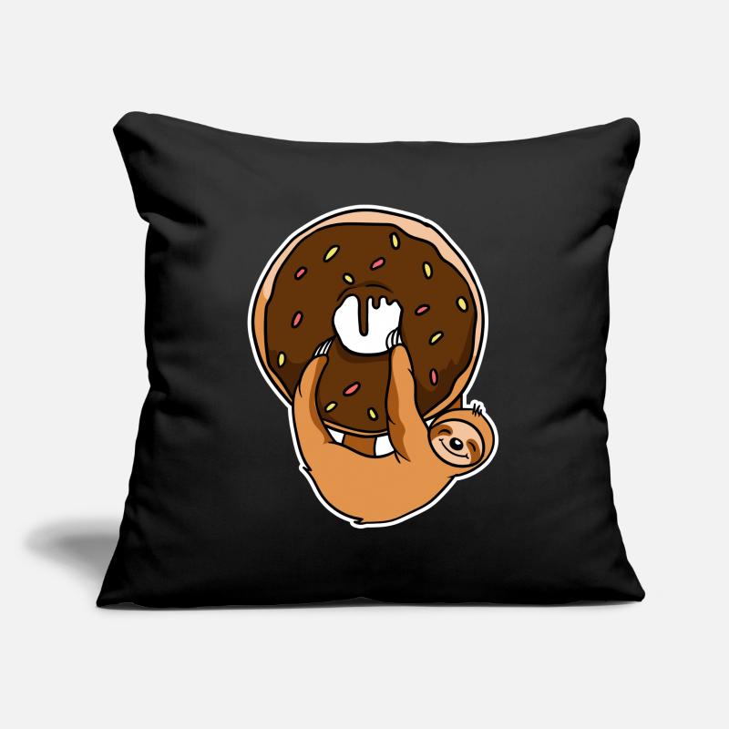 Funny Donuts Sloths Sloth With Donut Sofa pillowcase 17,3'' x 17,3'' (45 x 45 cm)