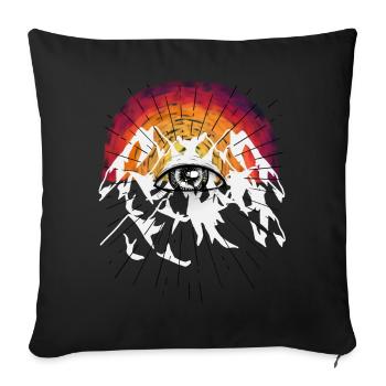 Death Beyond God Jesus Resurrection Funeral - Sofa pillowcase 17,3'' x 17,3'' (45 x 45 cm) - black - Front