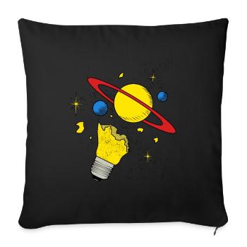 Planet vintage space universe orbit all - Sofa pillowcase 17,3'' x 17,3'' (45 x 45 cm) - black - Front