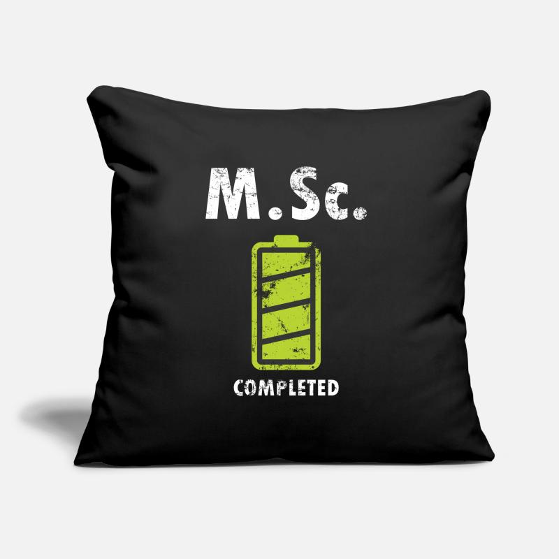 M.Sc. Master of Science completed Uni Absolvent Sofakissenbezug 45 x 45 cm