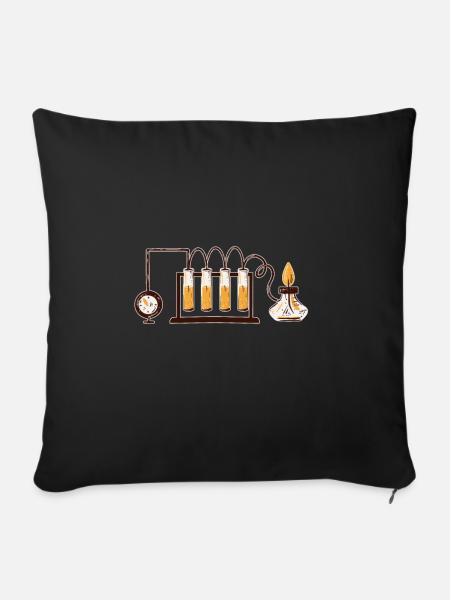 Chemie - Sofakissenbezug 45 x 45 cm - Schwarz