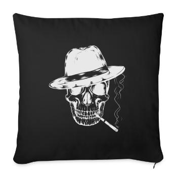 Sir Mister Death Ghost Fantasy Skull Skull - Sofa pillowcase 17,3'' x 17,3'' (45 x 45 cm) - black - Front