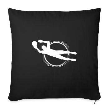 Football - Soccer / Club sportif - Gardien de but - Housse de coussin décorative 45 x 45 cm - noir - Devant