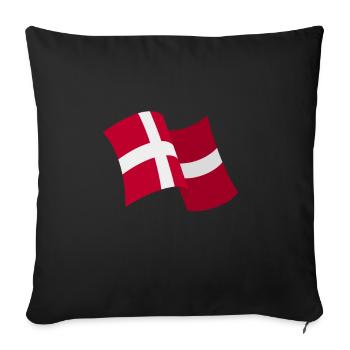 Denmark - Sofa pillowcase 17,3'' x 17,3'' (45 x 45 cm) - black - Front