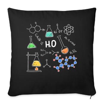 Physiker Physik Schüler Lehrer Geschenkidee - Sofakissenbezug 45 x 45 cm - Schwarz - Vorne