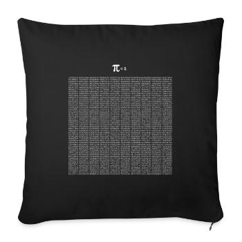 Mathe Pi 5000 Stellen Mathematik Geek Geschenkidee - Sofakissenbezug 45 x 45 cm - Schwarz - Vorne