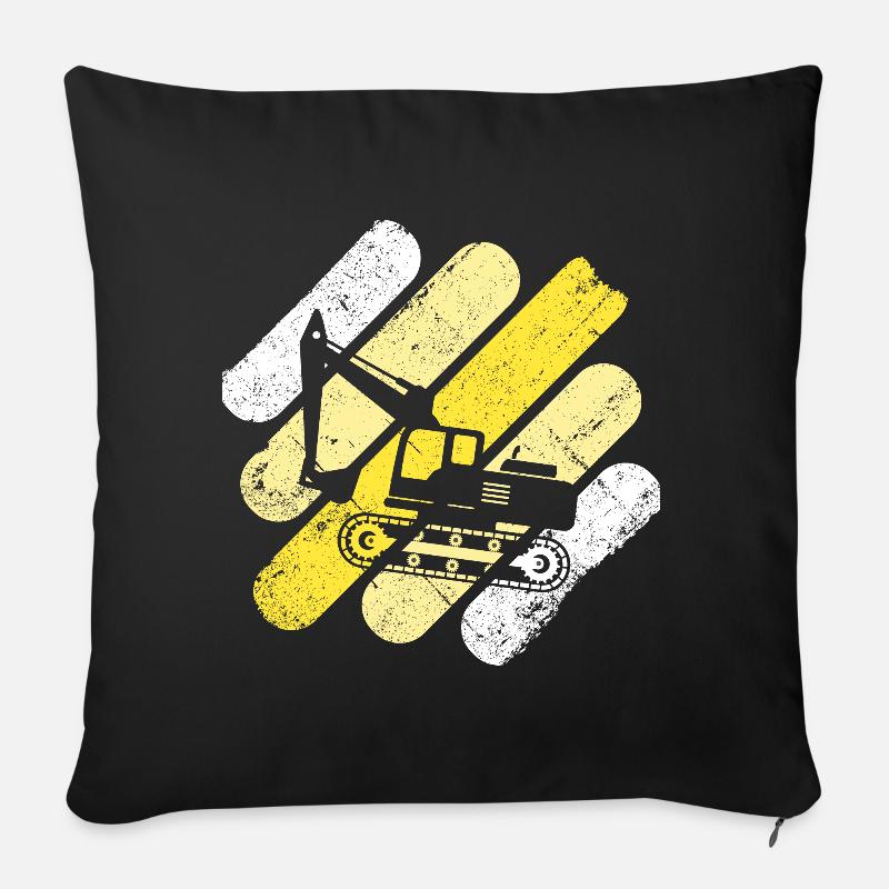 Bagger - Sofakissenbezug 45 x 45 cm - Schwarz