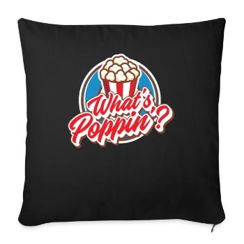 Popcorn - Sofa pillowcase 17,3'' x 17,3'' (45 x 45 cm) - black - Front