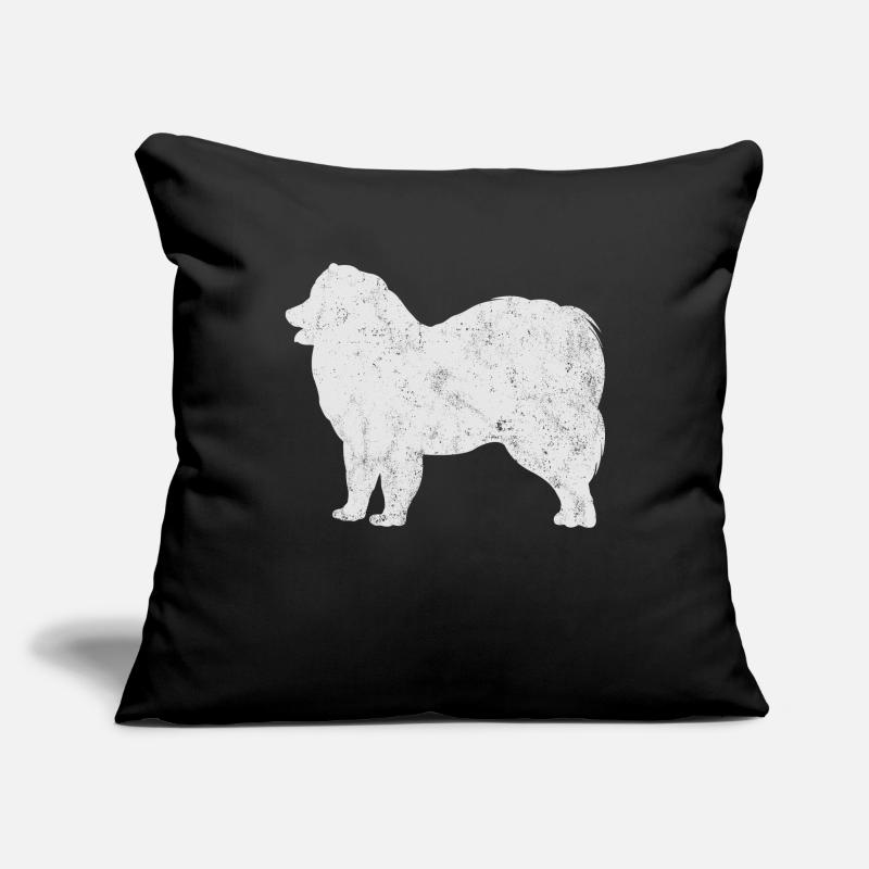 Samoyed Samoyed propriétaire de chien Housse de coussin décorative 45 x 45 cm