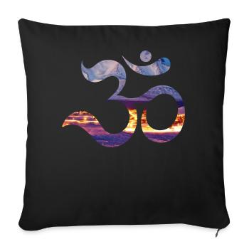 soommer goa - Sofakissenbezug 45 x 45 cm - Schwarz - Vorne