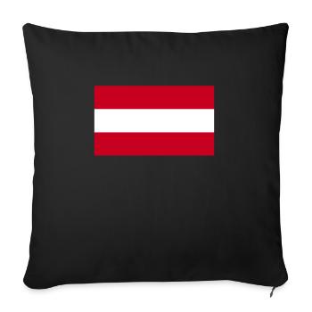 Austria - Sofa pillowcase 17,3'' x 17,3'' (45 x 45 cm) - black - Front