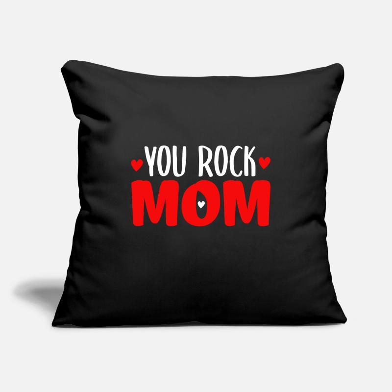 You rock mom - Mutter Muttertag Geschenk Sofakissenbezug 45 x 45 cm