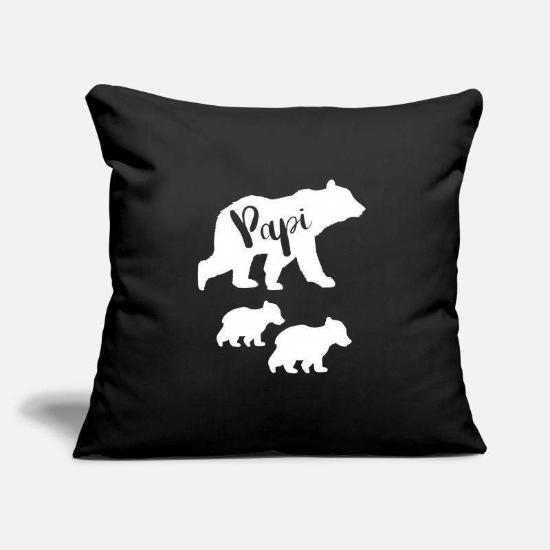 Shirt for Papi | Papi Bear Father's Day Gift Sofa pillowcase 17,3'' x 17,3'' (45 x 45 cm)