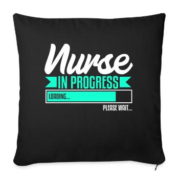 Nursing Student Nursing School - Sofa pillowcase 17,3'' x 17,3'' (45 x 45 cm) - black - Front