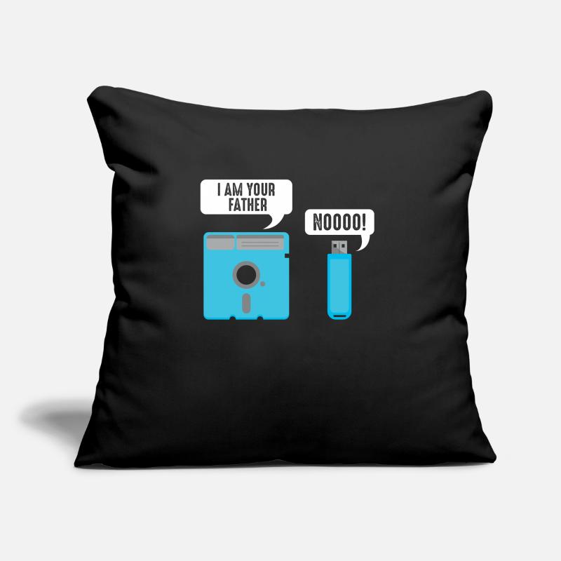 Citation drôle de programmeur et de nerd Housse de coussin décorative 45 x 45 cm