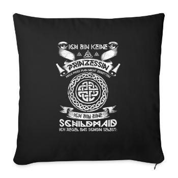 Schildmaid - Sofakissenbezug 45 x 45 cm - Schwarz - Vorne