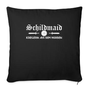 Schildmaid Frauen Geschenkidee - Sofakissenbezug 45 x 45 cm - Schwarz - Vorne