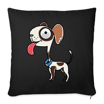 Hunde Hund Haustiere Weihnachtsgeschenk - Sofakissenbezug 45 x 45 cm - Schwarz - Vorne