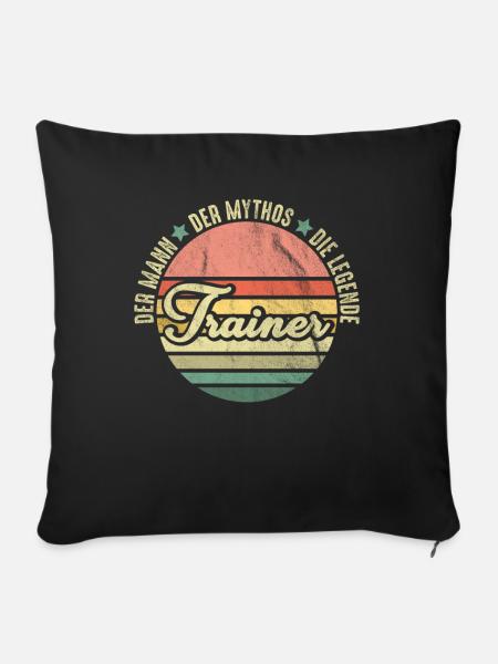 Trainer - Sofakissenbezug 45 x 45 cm - Schwarz
