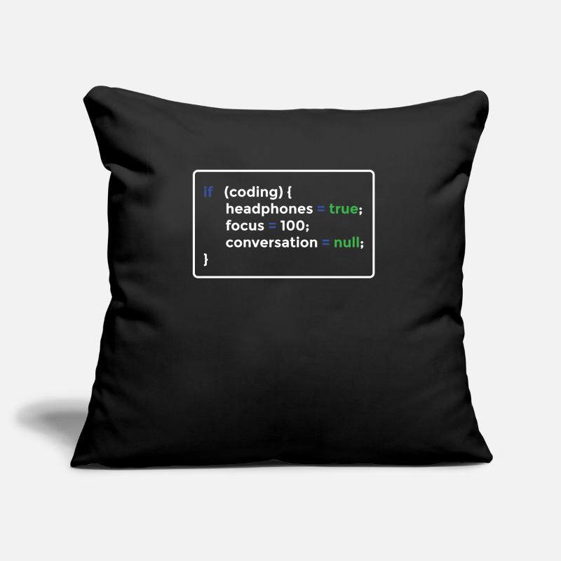 Programmer programming Sofa pillowcase 17,3'' x 17,3'' (45 x 45 cm)