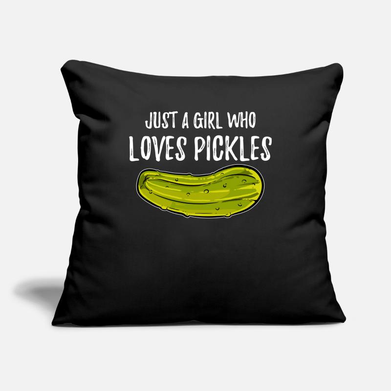 Cornichons pour les amateurs de cornichons Housse de coussin décorative 45 x 45 cm