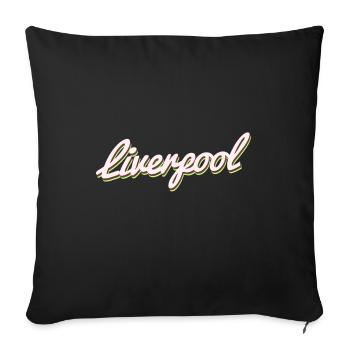 Liverpool - Sofa pillowcase 17,3'' x 17,3'' (45 x 45 cm) - black - Front