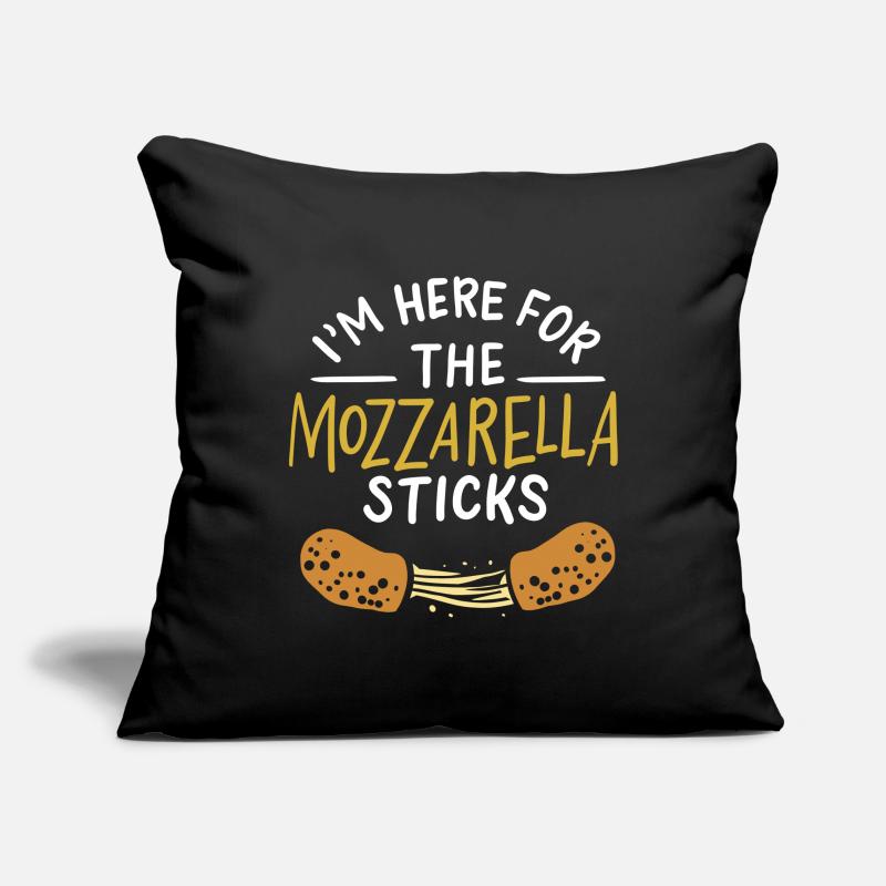 Bâtonnets de mozzarella Bâtonnets de fromage Housse de coussin décorative 45 x 45 cm