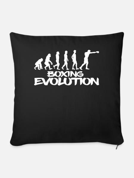 Boxing Evolution - Sofakissenbezug 45 x 45 cm - Schwarz
