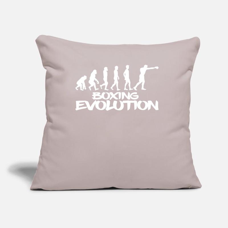 Évolution de la boxe Housse de coussin décorative 45 x 45 cm