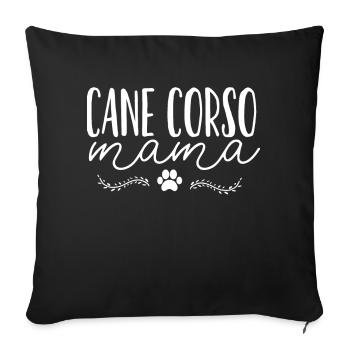 Cane corso - Housse de coussin décorative 45 x 45 cm - noir - Devant