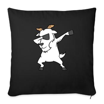 Goats Kids Funny Dabbing Goat Love Goats - Sofa pillowcase 17,3'' x 17,3'' (45 x 45 cm) - black - Front