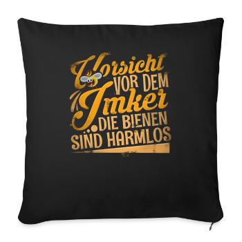 Imker - Sofakissenbezug 45 x 45 cm - Schwarz - Vorne