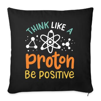 Science Physique Chimie - Housse de coussin décorative 45 x 45 cm - noir - Devant